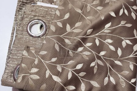 Photo for Handmade Work Saree Isolated on White Background - Royalty Free Image