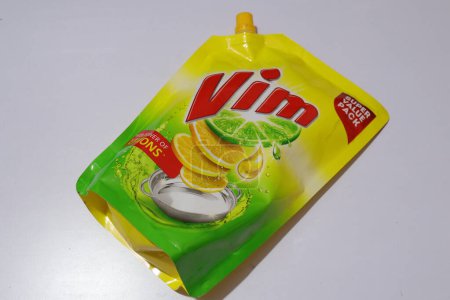 Foto de Vista del jugo de Vim con sabor cítrico - Imagen libre de derechos
