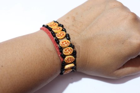 Photo for Closeup view of bracelet on fema wrist - Royalty Free Image