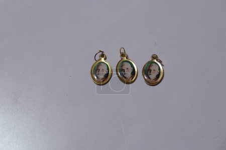 Photo for Top view of three pendants Ramana Maharshi - Royalty Free Image