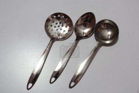 Photo for Set of kitchen utensil on white - Royalty Free Image