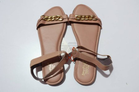 Photo for Top view of stylish sandals - Royalty Free Image