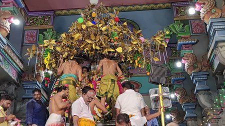Photo for Arunachalesvara Swamy Temple Karthika Deepam Festival at Thiruvannamalai in Tamil Nadu, India - Royalty Free Image