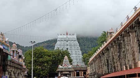 Photo for Arunachalesvara Temple (also called Annamalaiyar Temple) is a Hindu temple dedicated to the deity Shiva, located at the base of Arunachala hill in the town of Tiruvannamalai in Tamil Nadu, India - Royalty Free Image