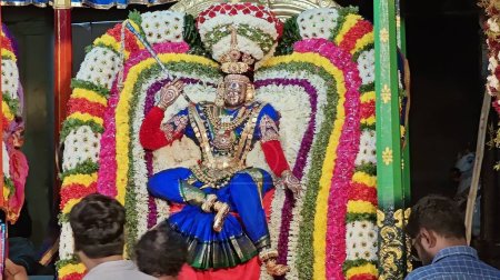 Photo for The Goddess Apitakuchamba Temple Karthika Deepam Festival at Thiruvannamalai in Tamil Nadu, India - Royalty Free Image