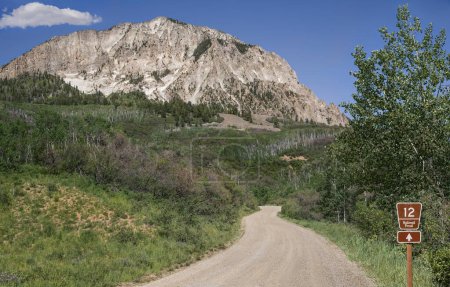 Photo for Colorado Backroad:  A gravel road through Kebler Pass approaches Crested Butte, CO from the west. - Royalty Free Image