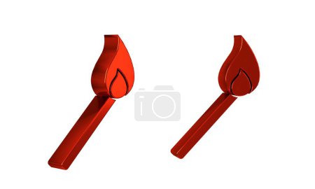 Téléchargez les photos : Red Burning match avec icône de feu isolé sur fond transparent. Match avec le feu. Signe d'allumettes. . - en image libre de droit
