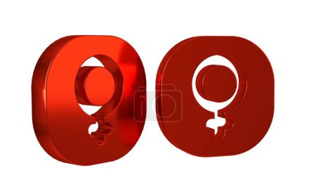 Foto de Icono símbolo de Venus rojo aislado sobre fondo transparente. Astrología, numerología, horóscopo, astronomía. . - Imagen libre de derechos