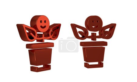 Photo for Red BFF or best friends forever icon isolated on transparent background. . - Royalty Free Image