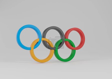 Foto de Experimentar las emociones de los Juegos Olímpicos, Ilustración de representación 3D. - Imagen libre de derechos