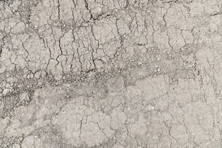 Photo for Dry soil background and texture, Top view, Close-up - Royalty Free Image