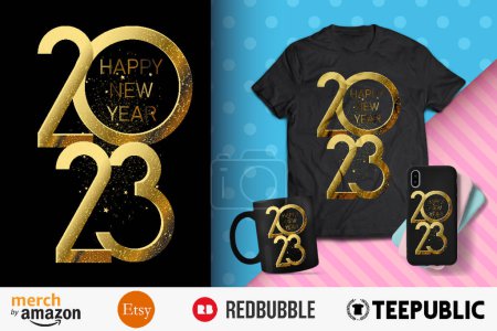 Happy New Year 2023 Shirt Design