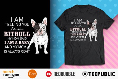 I Am Telling You I'm Not A Pitbull T-Shirt Design