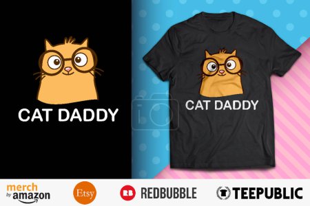 Diseño de la camisa de papá gato