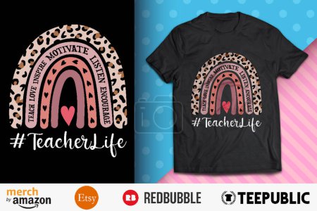 Teacher Life Shirt Design
