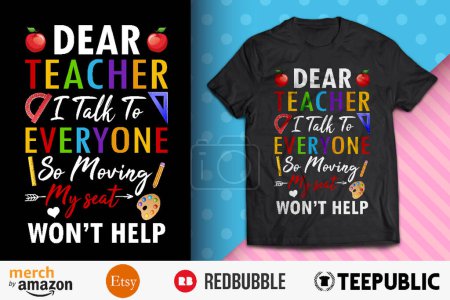Dear Teacher Shirt Design