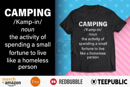 Glückliches Camper Shirt Design