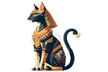 Téléchargez les illustrations : Illustration vectorielle chat pharaonique - en licence libre de droit