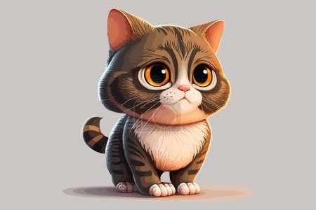 Katze Ganzkörper Charakter Cartoon Vektor Illustration