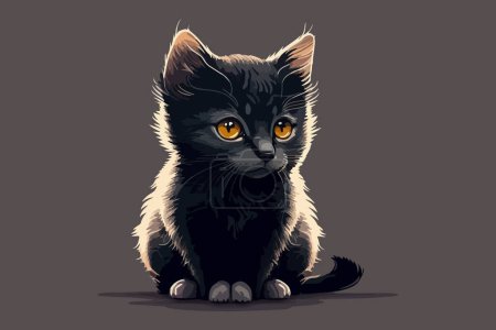 Illustration for Cat full body character cartoon vector illustration - Royalty Free Image