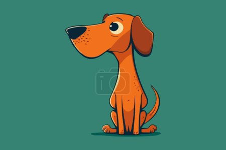 Ilustración de Divertido perro vector ilustración - Imagen libre de derechos