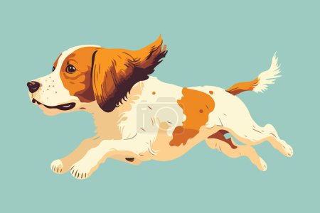 Ilustración de Perro corriendo vector ilustración - Imagen libre de derechos