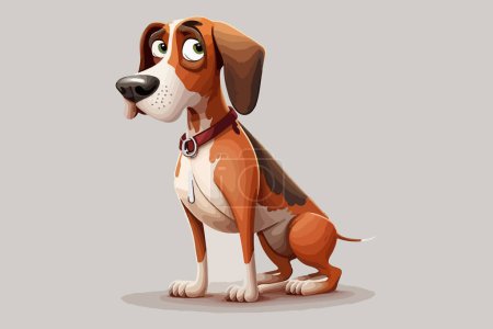 Hund Ganzkörper Charakter Cartoon Vektor Illustration