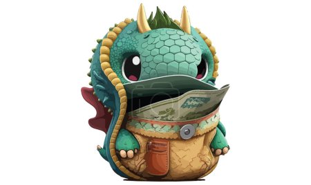 Ilustración de Dragón en bolsillo Vector Ilustración - Imagen libre de derechos