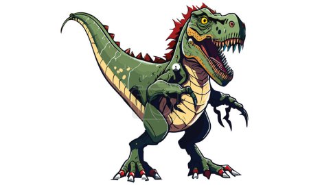 Téléchargez les illustrations : Illustration vectorielle réaliste des dinosaures - en licence libre de droit