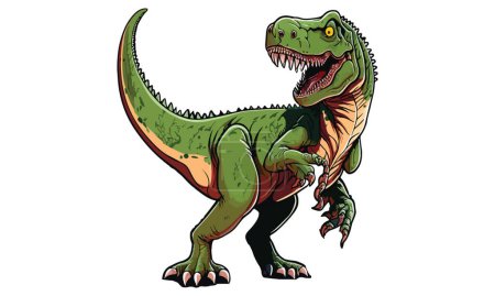 Realistische Dinosaurier-Vektorillustration