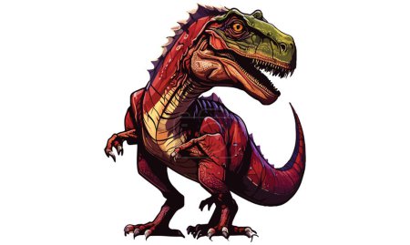 Realistische Dinosaurier-Vektorillustration