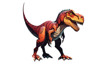 Téléchargez les illustrations : Illustration vectorielle Dinosaur Game Style - en licence libre de droit