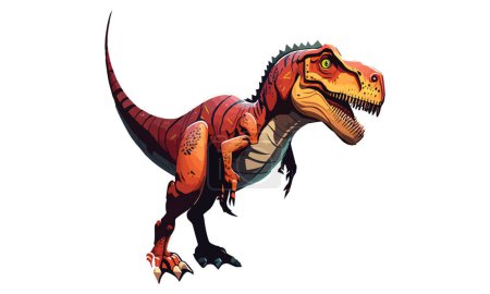 Dinosaurier Spiel Stil Vektor Illustration