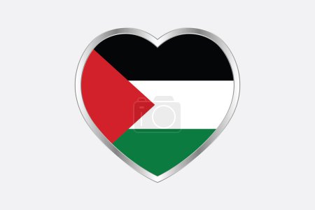 Bandera de Palestina signo, original y simple Bandera de Palestina, vector de ilustración de la bandera de Palestina