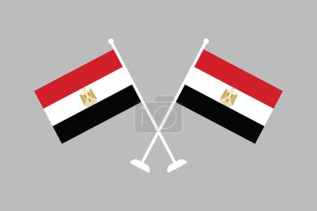 Egypt flag, The flag of Egypt, National Egypt flag Vector illustration, Flag of the Arab Republic of Egypt, Symbol of patriotism and freedom, Egyptian sign, Africa