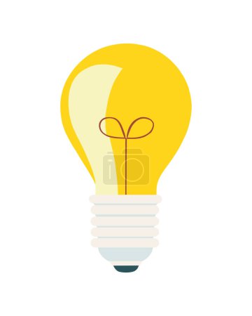 Téléchargez les illustrations : Bulb light energy power icon - en licence libre de droit
