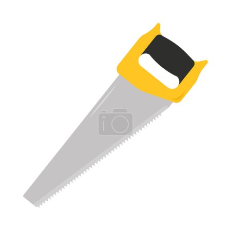 Illustration for Construction industry saws through steel isolated - Royalty Free Image