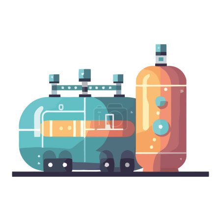 Illustration for Transportation industry delivers equipment icon isolated - Royalty Free Image