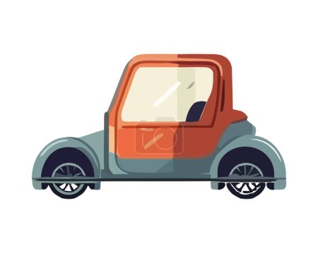 Illustration for Cart with a old style icon isolated - Royalty Free Image