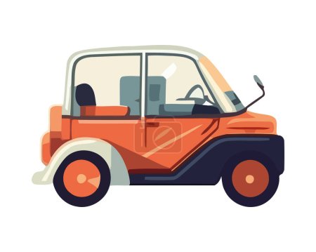 Illustration for Cart with a old style icon isolated - Royalty Free Image