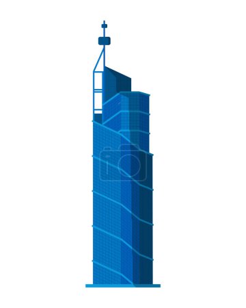 Ilustración de 88 en campo torre vector aislado - Imagen libre de derechos