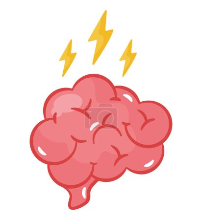 parkinson neural disease illustration vector