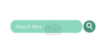 Illustration for Search Bar for UI, design, and website. Search Address and navigation bar icon. Templates for websites and Applications - Royalty Free Image