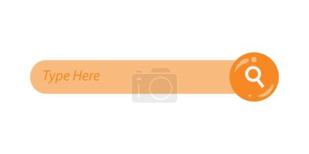 Illustration for Search Bar for UI, design, and website. Search Address and navigation bar icon. Templates for websites and Applications - Royalty Free Image