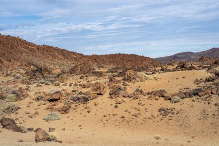 Foto de Paisaje desértico de Minas de San José en el Parque Nacional del Teide Tenerife, España - Imagen libre de derechos