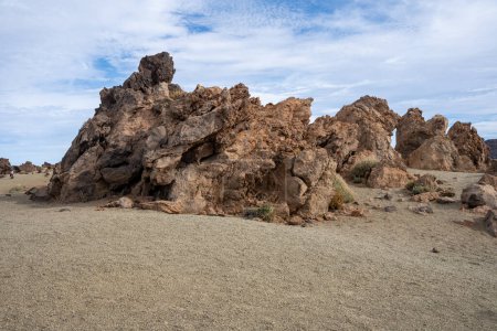 Foto de Minas de San José paisaje desértico y formaciones rocosas en el Parque Nacional del Teide Tenerife, España - Imagen libre de derechos