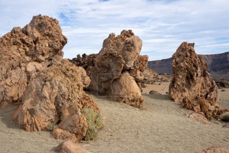 Foto de Minas de San José paisaje desértico y formaciones rocosas en el Parque Nacional del Teide Tenerife, España - Imagen libre de derechos