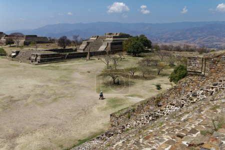 Photo for Monte Alban archeological site out of the city of Oaxaca (Oaxaca). Mexico, May 2017. - Royalty Free Image