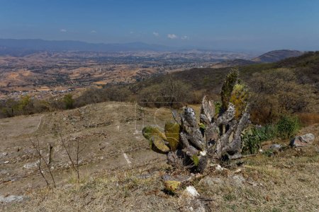 Photo for Monte Alban archeological site out of the city of Oaxaca (Oaxaca). Mexico, May 2017. - Royalty Free Image