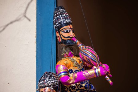 Photo for Indian colorful Rajasthani handmade Puppet at jodhpur - Royalty Free Image